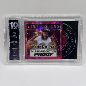 2025 Leaf Pop Century Trae Tha Truth Vinyl Signs 1/1 Pink Pre Production Proof